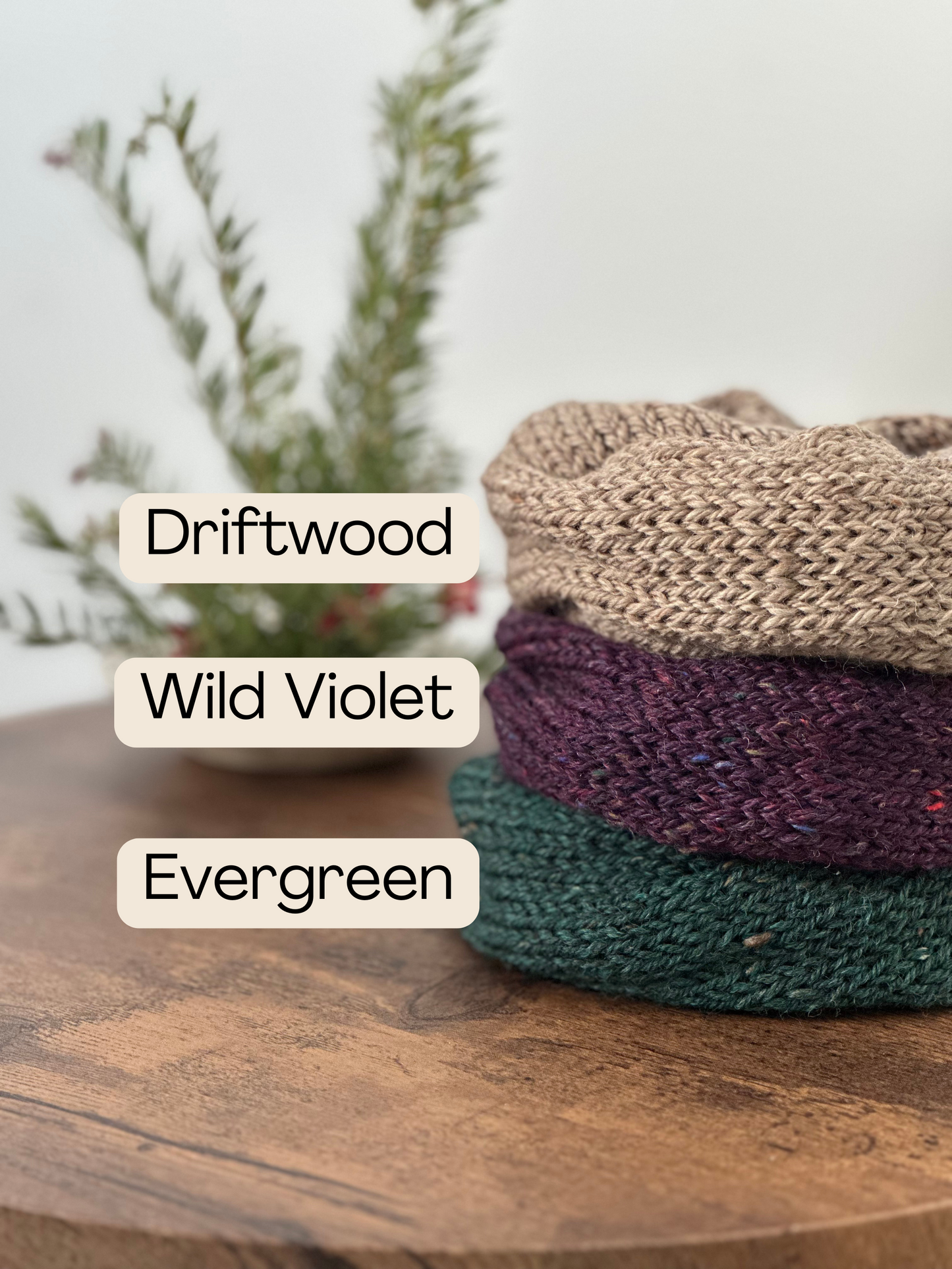 Oversized Tweed Knit Scrunchie