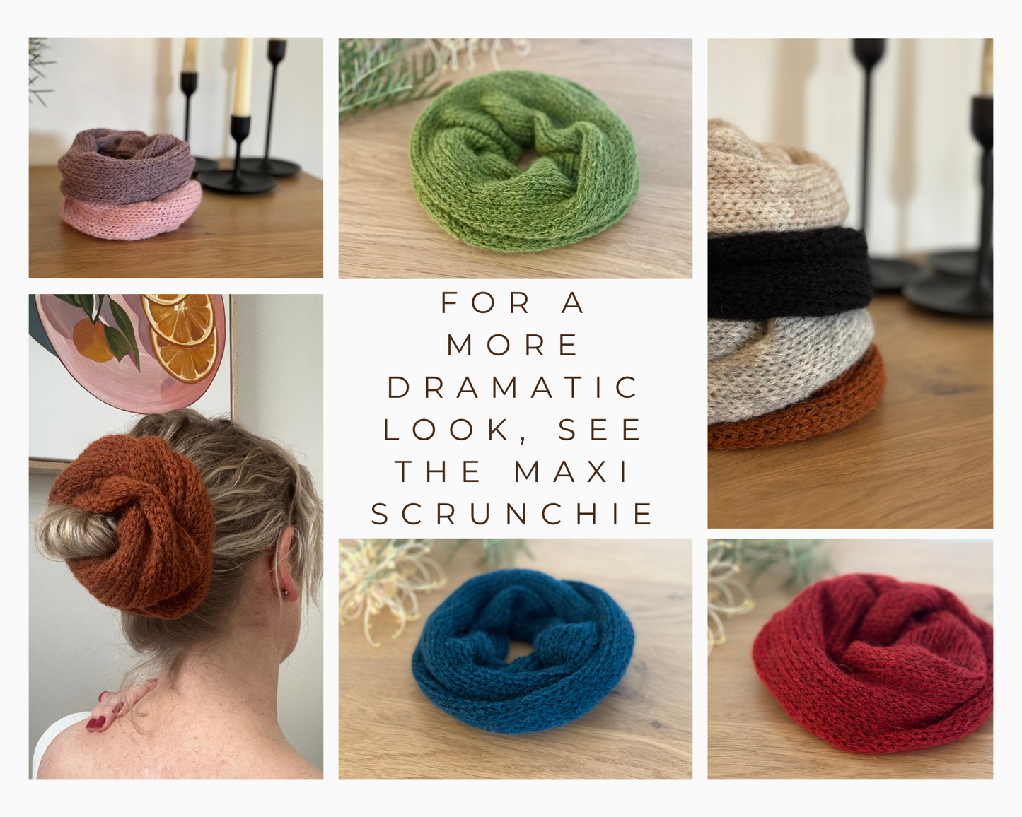 Mini Knit Scrunchies - Set of Three