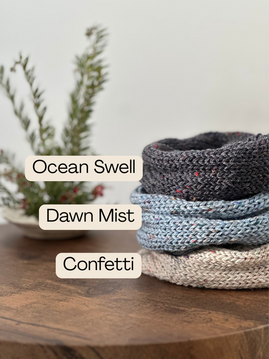 Oversized Tweed Knit Scrunchie