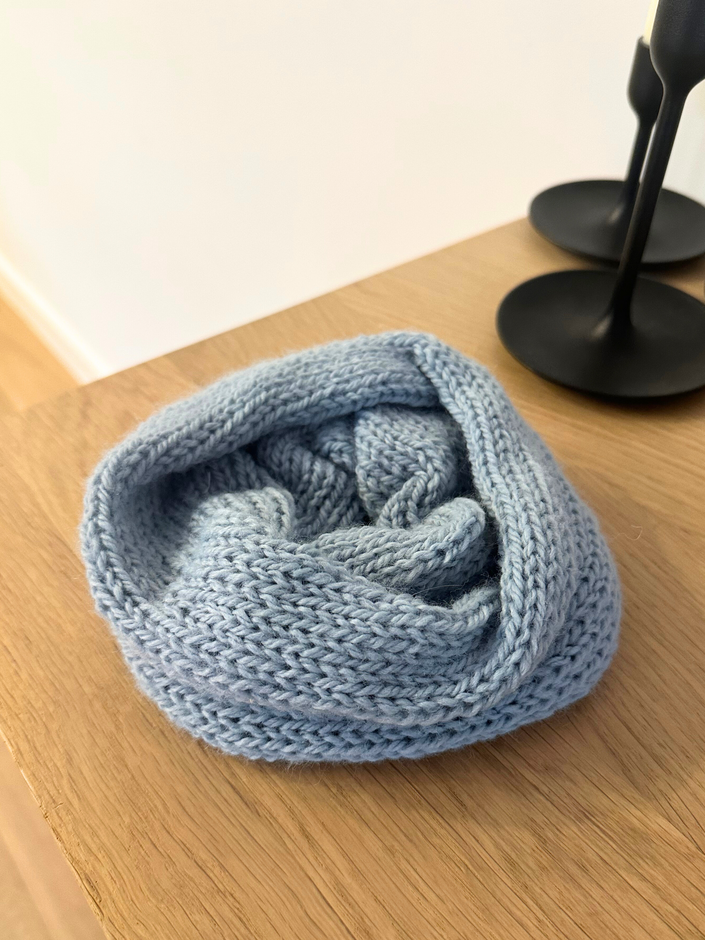 Oversized Knit Scrunchie - Vegan Yarn