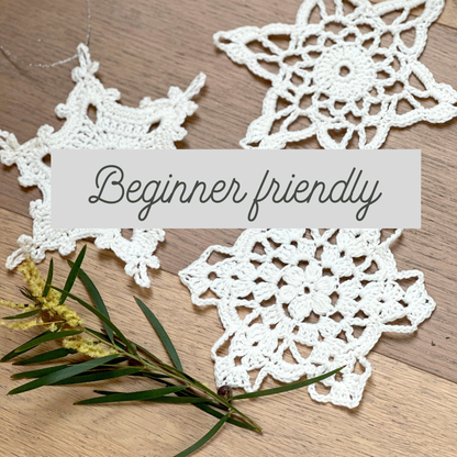 12-Day Crochet-A-Long Advent Calendar – Easy Christmas Ornaments Kit for Beginners