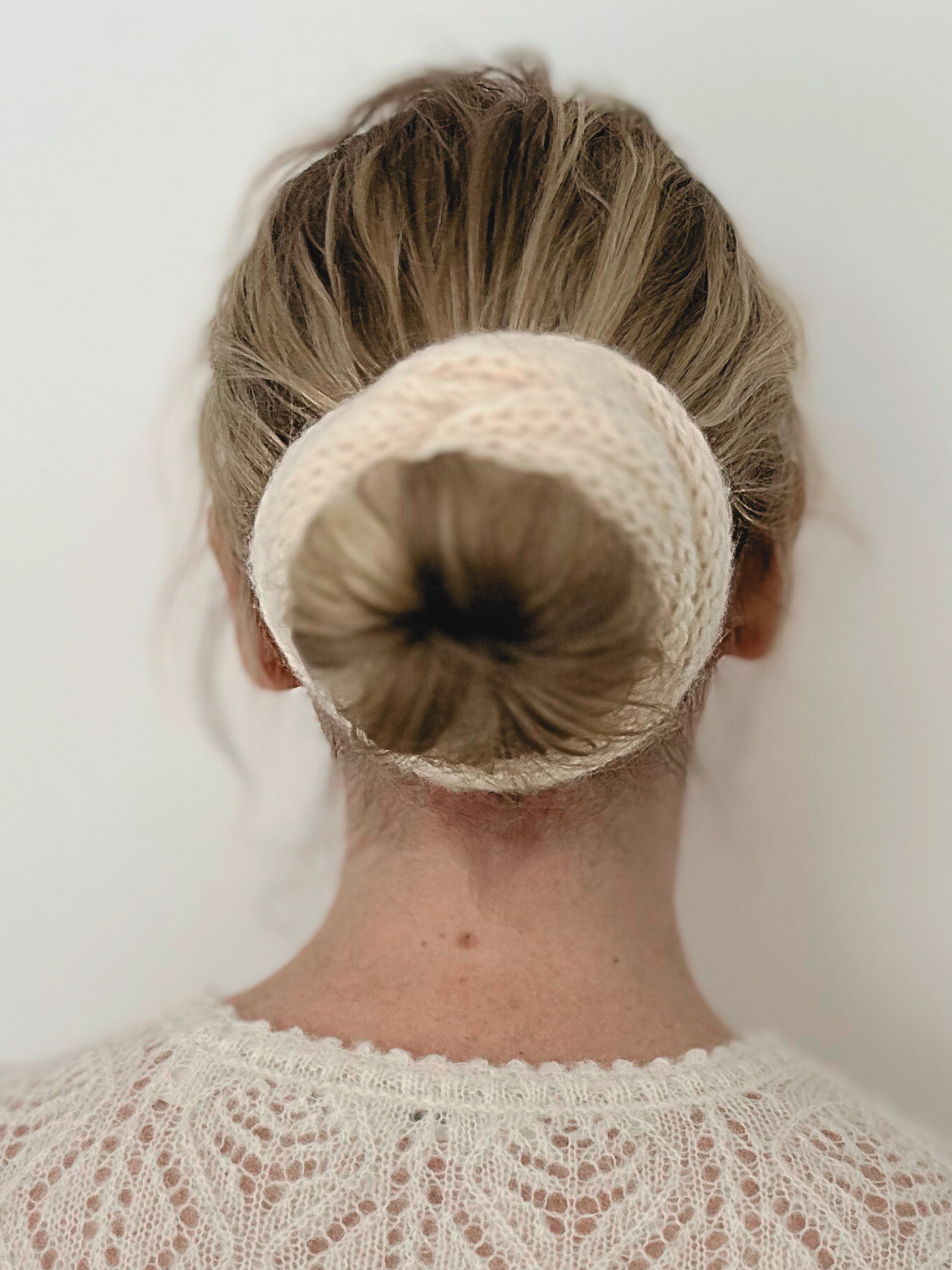 Oversized Knit Scrunchie - Vegan Yarn