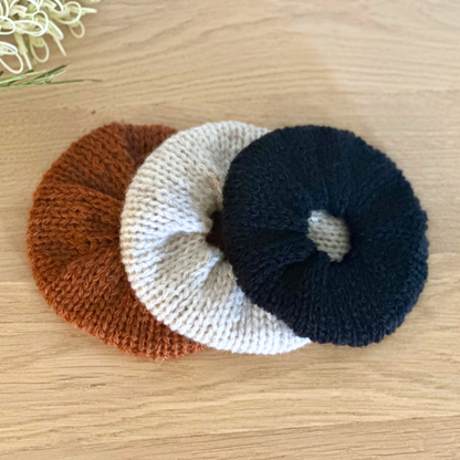 Mini Knit Scrunchies - Set of Three