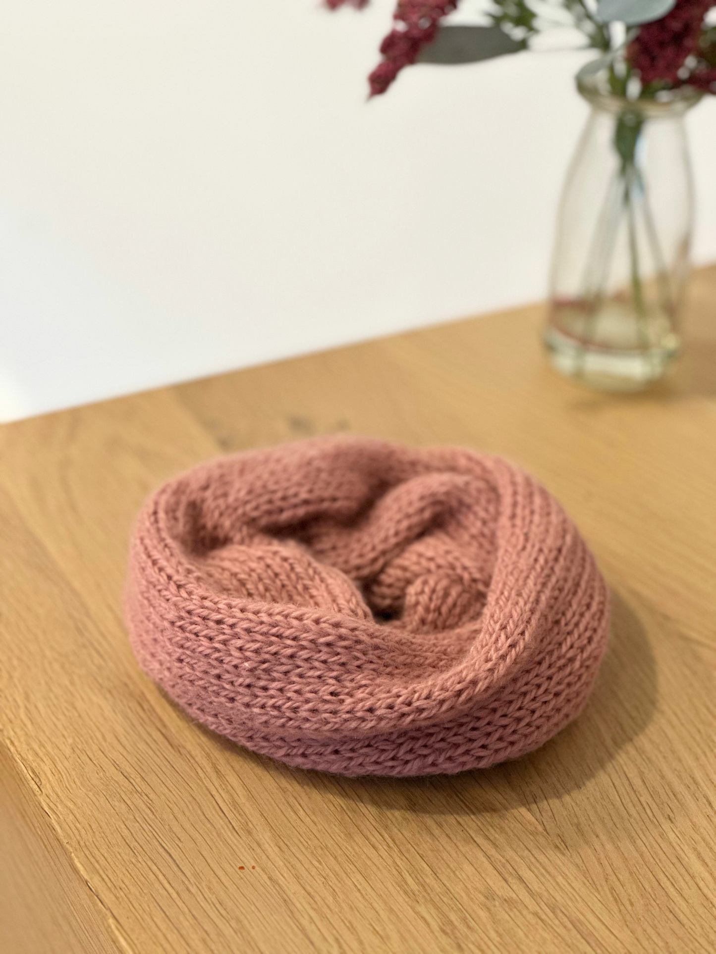 Oversized Knit Scrunchie - Vegan Yarn