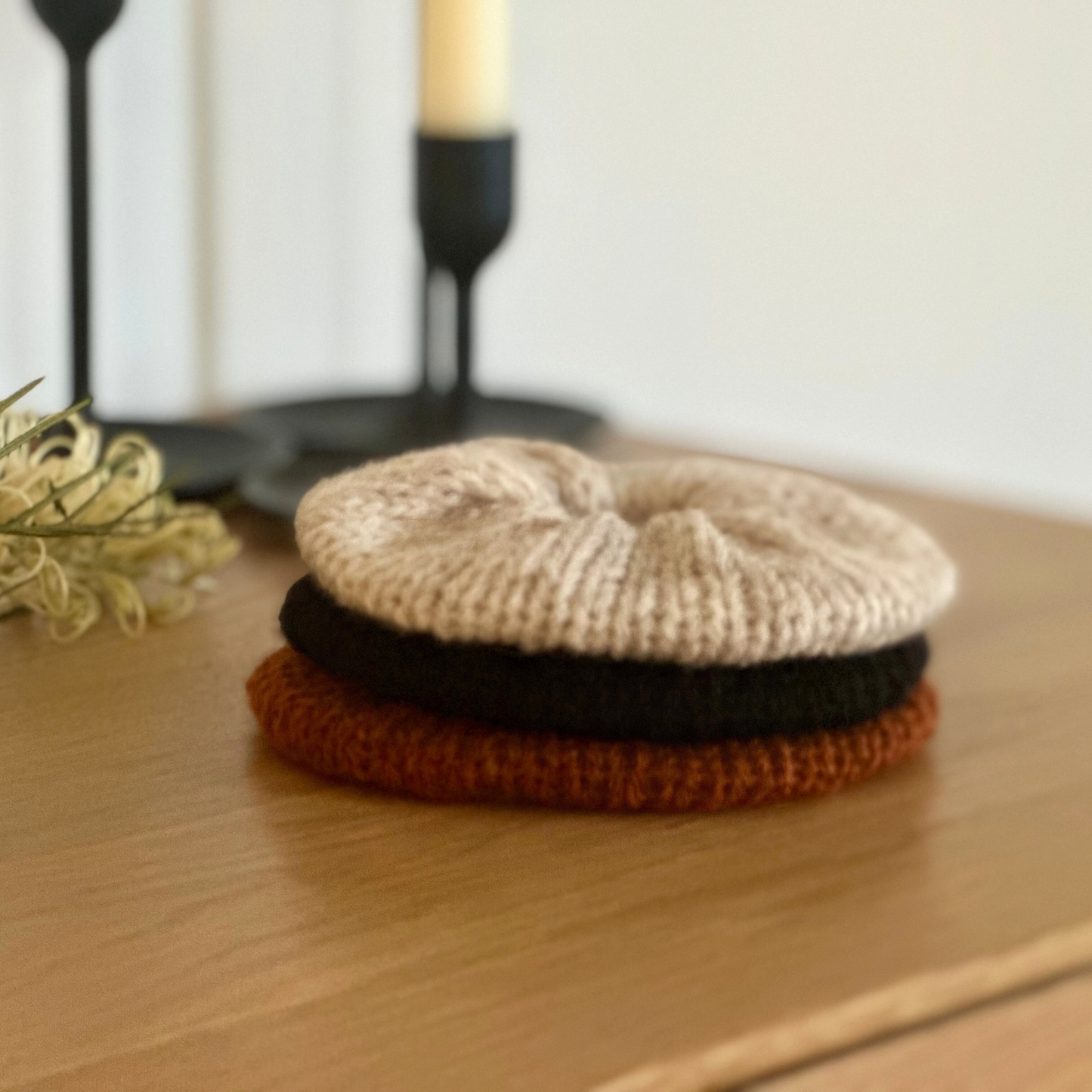 Mini Knit Scrunchies - Set of Three
