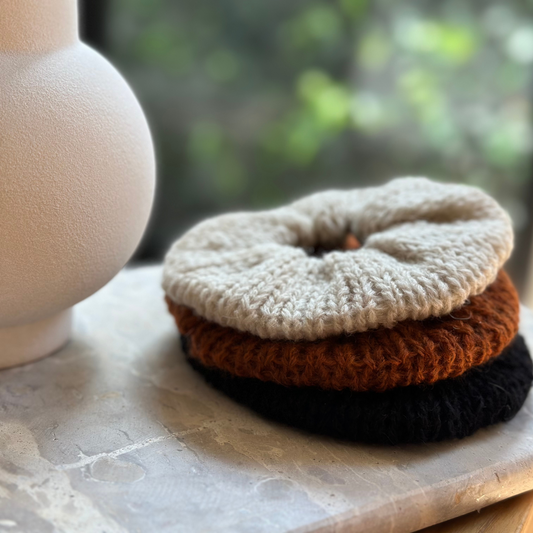 Mini Knit Scrunchies - Set of Three