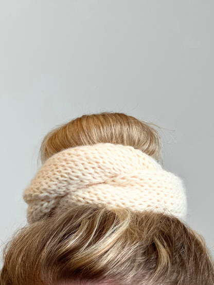 Oversized Knit Scrunchie - Vegan Yarn